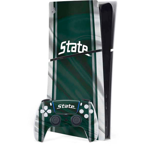 Michigan State University Jersey Grey PlayStation PS5 Skins